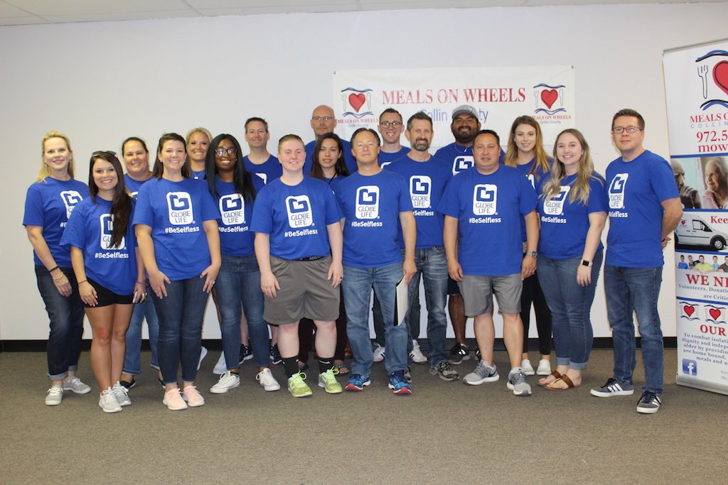MOWCollinCounty's tweet photo. Volunteers from @GlobeLife joined #MOWCC today in an all inclusive volunteer experience through our Corporate Takeover program. Thank you to each volunteer for the difference they made today! https://t.co/NWGgUrpITp