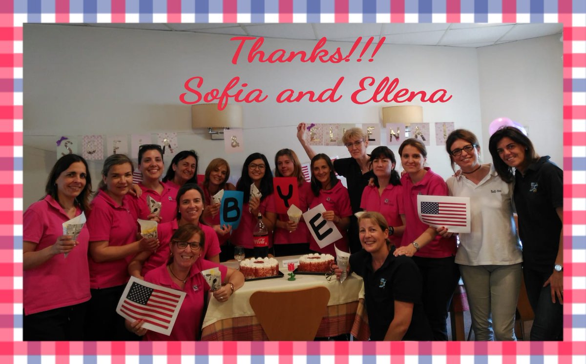 InfantilBllc's tweet photo. We have said goodbye to our speakers 😢
Thanks for everything, Sofia and Ellena! 😊 We'll miss you a lot!! Have a good trip back home! 🇺🇸
#AmericanSpeakers #KidsLearningEnglish https://t.co/09HAaDswgZ