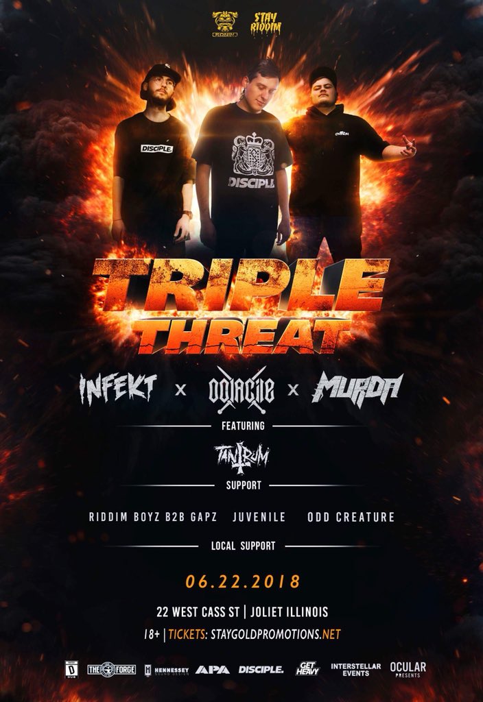 MilwaukeeEDMFam's tweet photo. ⚔️GIVEAWAY⚔️

2 tickets to see @Oolacile @infektdubstep &amp; @MurDaDubstep 

Rt to enter!

Must be following myself &amp; @StayGoldChiCrew to win, best of luck :)

Buy tickets: https://t.co/S0bzglkjSv https://t.co/rACJSaOu1D