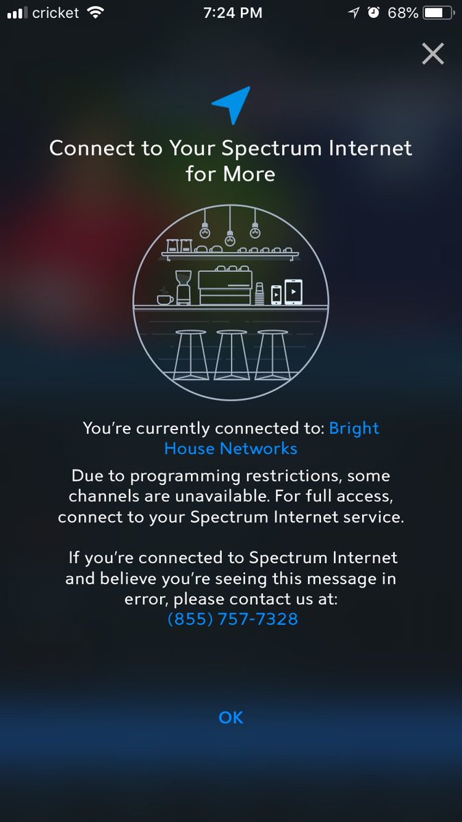 DrupalKing's tweet photo. @ask_spectrum trying to use Spectrum TV app on a bright house networks WiFi spot and not allowed? This hasn’t been fixed yet since you’re one in the same? https://t.co/rFdganMftA