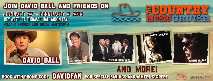 davidballmusic's tweet photo. Yes, it's warm now, but in a few months, you'll be LOOKING for someplace warm. Cruise with us next January! It's the #CountryMusicCruise by @StarVistaCruise. Click the link below and get a discount on us...
https://t.co/18UV9K2HnD #countrymusic #cruise #packyourtrunks https://t.co/FA1JyDXFo0