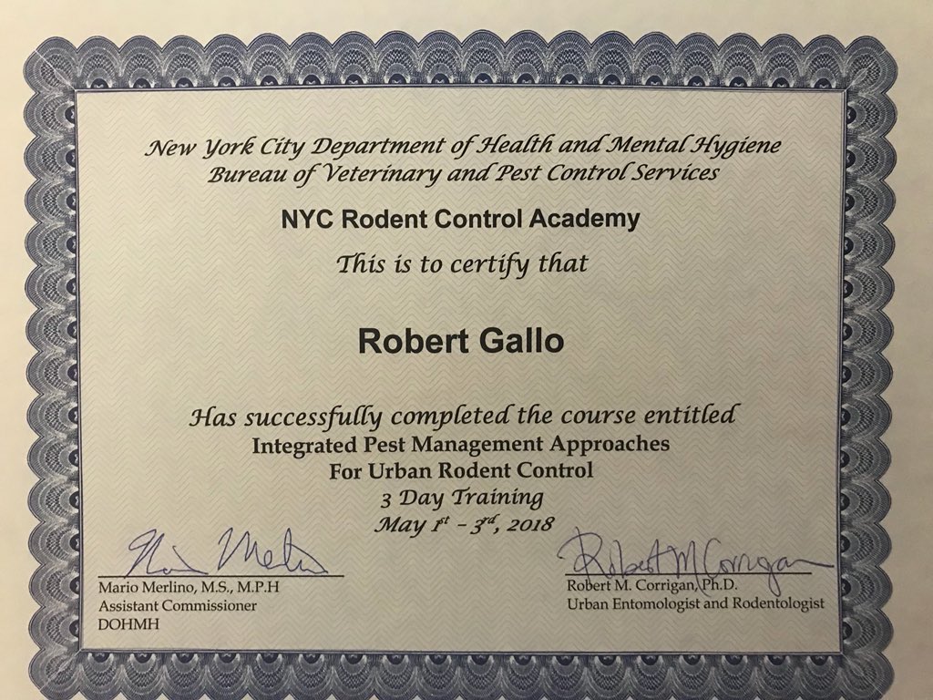 RTCPESTCONTROL's tweet photo. Got this in the mail today!! Thank you again for the awesome experience!
@sylvia_kenmuir @TargetSpecProd @rodentologist #nycrodentacademy #rodentacademy #rats #norwayrats #newyork #thebigapple #losangeles #sanfrancisco #rattingdogs #ratting #patterdaleterrier #certified #nesdca https://t.co/czcZ5hfaoV