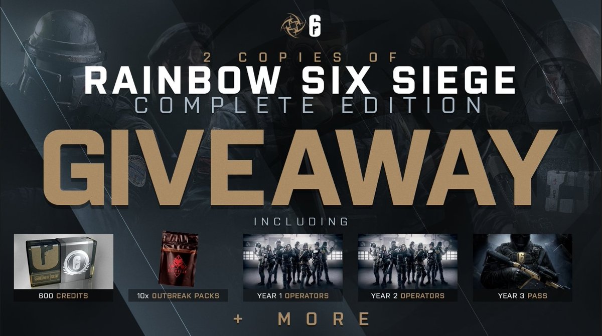 We are giving away TWO copies of <a href="/Rainbow6Game/">Rainbow Six Siege X</a> Complete Edition!

How to enter? 🤔
👉 RETWEET and FOLLOW 

#GONINJAS #R6S
