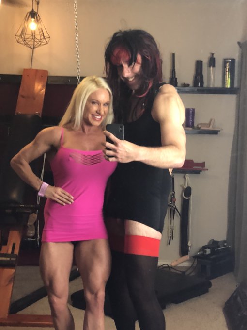 More muscle pics with My kinky pet yesterday! I love choking out My victims with My strong clenches!<a href="/tag/scissorholds"class="tags"><span>#scissorholds</span></a>