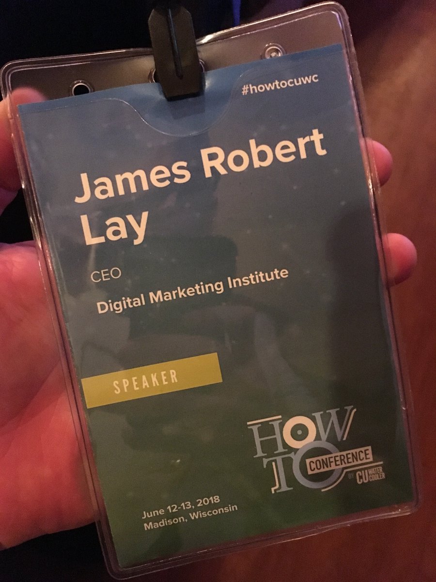 jrwlay's tweet photo. Enjoyed sharing how to overcome the 5 deadliest digital marketing challenges at #cuwc #howtocuwc this morning.
Thanks to @CurrencyTim , @CUWarrior , and @saradyer for having me out.
I recommend credit union leaders attending this transformative conference in 2019. https://t.co/V7FWBHlLRD