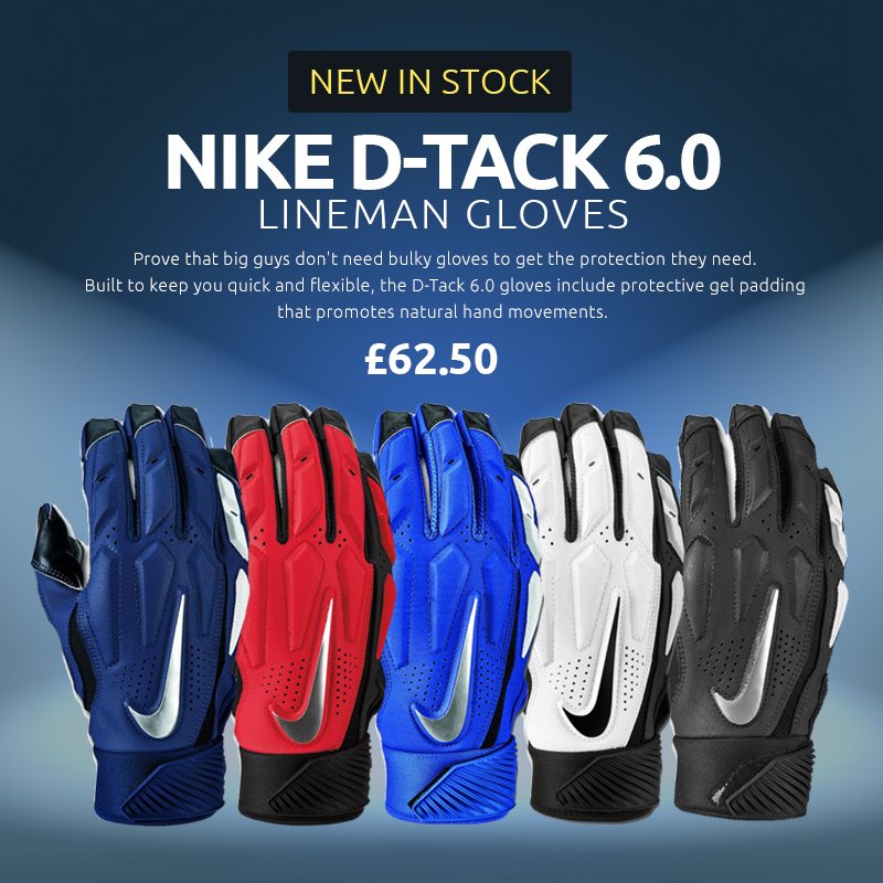 nike d tack 6 lineman gloves