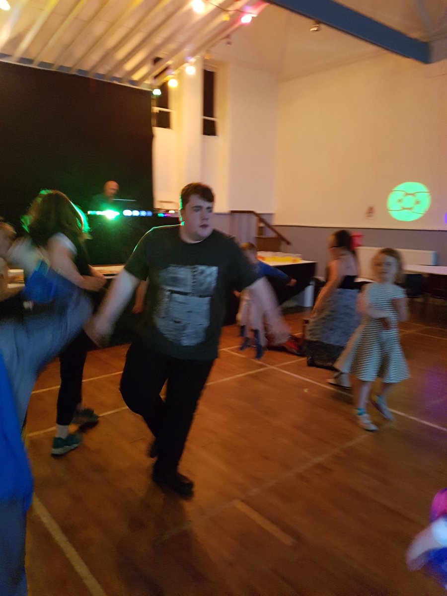 FPirrie's tweet photo. Staff and young carers showing off their dance moves at party night to celebrate Carers Week #eacarers #carersweek18 https://t.co/tiw02oHlyk