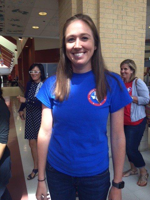 TexasIB's tweet photo. Look at all our IB workshop participants who are wearing their brand new TIBS shirts today.  Looking good, folks. @annabethwink @TexasIB https://t.co/chJ9FRd27R