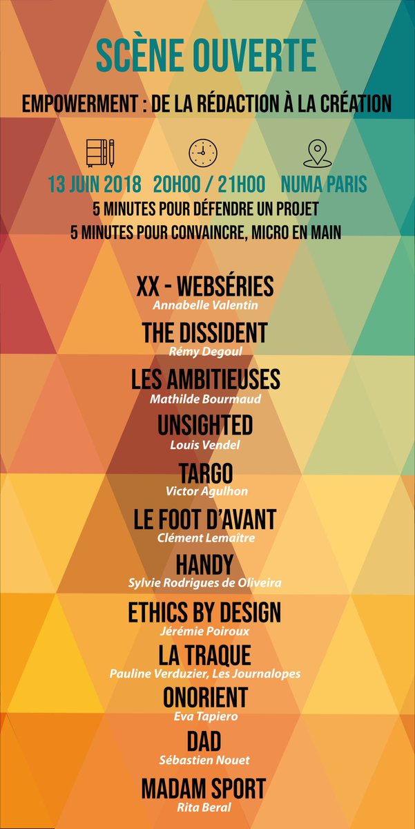 ziadmaalouf's tweet image. Bluffé par tous les projets présentés ce soir au @PrintempsMedias notamment @Unsighted_co @targostories @la_traque @ONORIENT @DadMagazineFR @MadamSportFr