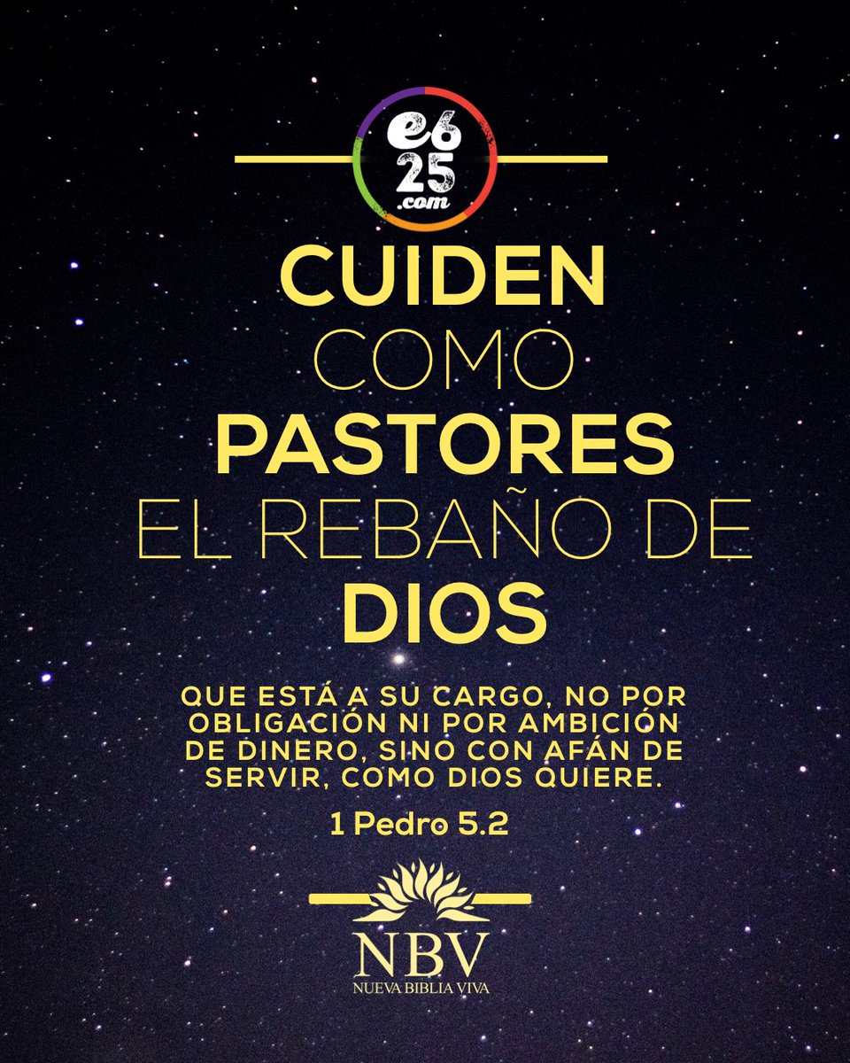 e625com's tweet image. Cuiden como Pastores el rebaño de Dios ...