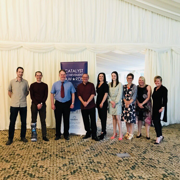 TeessideMind's tweet photo. Our well deserved #volunteers with their finalist certificate! ๐ #CatalystAA18 @CatalystComms @TeesActive https://t.co/i9NAGDO7oB