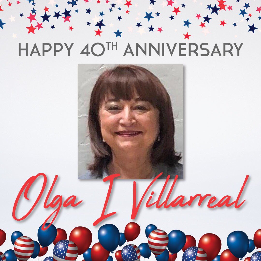 ValleyFCU's tweet photo. Wishing our CEO Olga I. Villarreal a wonderful 40th VFCU Anniversary!๐๐๐๐ป Thank you for your hard work & dedication to VFCU & its members! #VFCU #ceo #rgv #creditunion #brownsville #president https://t.co/PkKHUIVjIt
