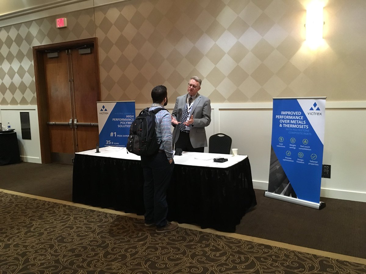 Great time at overmolding conference from <a href="/CompositesWrld/">CompositesWorld</a> presenting #Victrex solutions for aerospace  #compositematerials