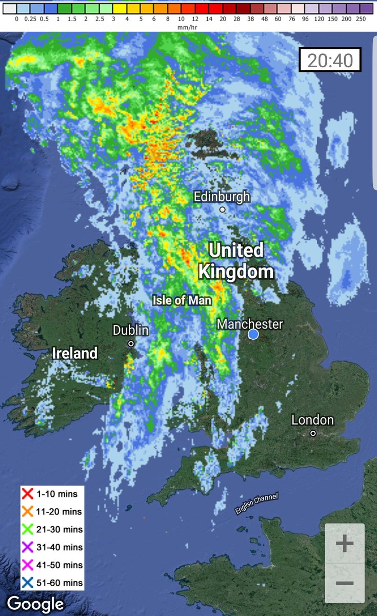 ChadWeather's tweet photo. Here comes #StormHector with some heavy rain and gusty winds spreading across the #UK over the next 24 hours. #UKWeather #StormHour https://t.co/yC3LUoyQnH