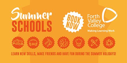 FVCollege's tweet photo. There’s plenty to choose from this summer at FVC – book your place today https://t.co/lxkp0FB2eQ https://t.co/VLJfDpg7Gq