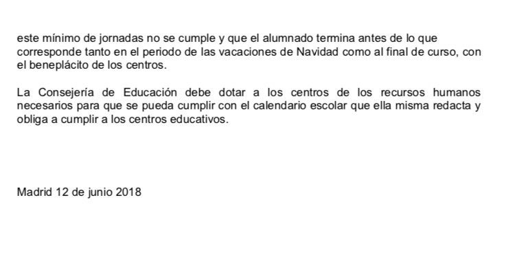 AscadeMadrid's tweet photo. @FAPA_Giner_Rios @isabelgalvin #examenesseptiembre #examenesjunio @ComunidadMadrid @CSIFENSEMADRID @R_vanGrieken los padres no están de acuerdo, los profesores tampoco... los niños no van a clase y no aprueban en 2 semanas... qué más hace falta? https://t.co/XbjrlbWo0F