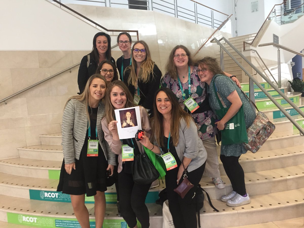 CaraCara311's tweet photo. Thank you @UoE_OT for the ticket to the inspiring #RCOT2018 &amp; the wonderful opportunity to attend the conf w/ an amazing group! (Aisling) @KMarkides @HelenEMCable @GracieM312 @BevG_studentOT @ChloeVincett @MeganP_OT @OT_Sue @vnjovh @VannesaBayanay @Nisreensq @beth_aw @yasmine_OT https://t.co/vQc1sgJjm7
