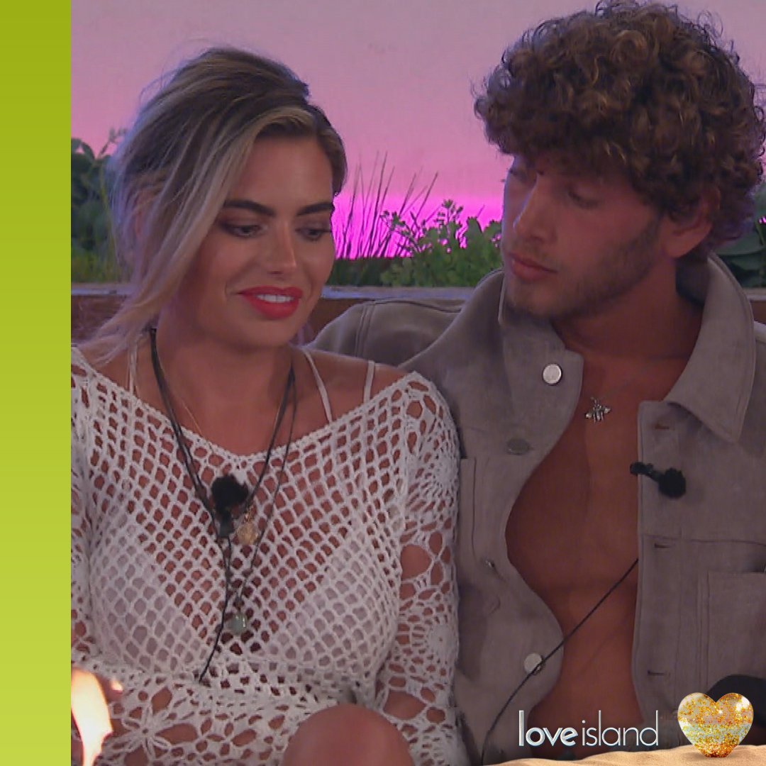 LoveIsland's tweet photo. Megan's coupled up with Eyal! 😮 #LoveIsland https://t.co/8bIuRK9P7S