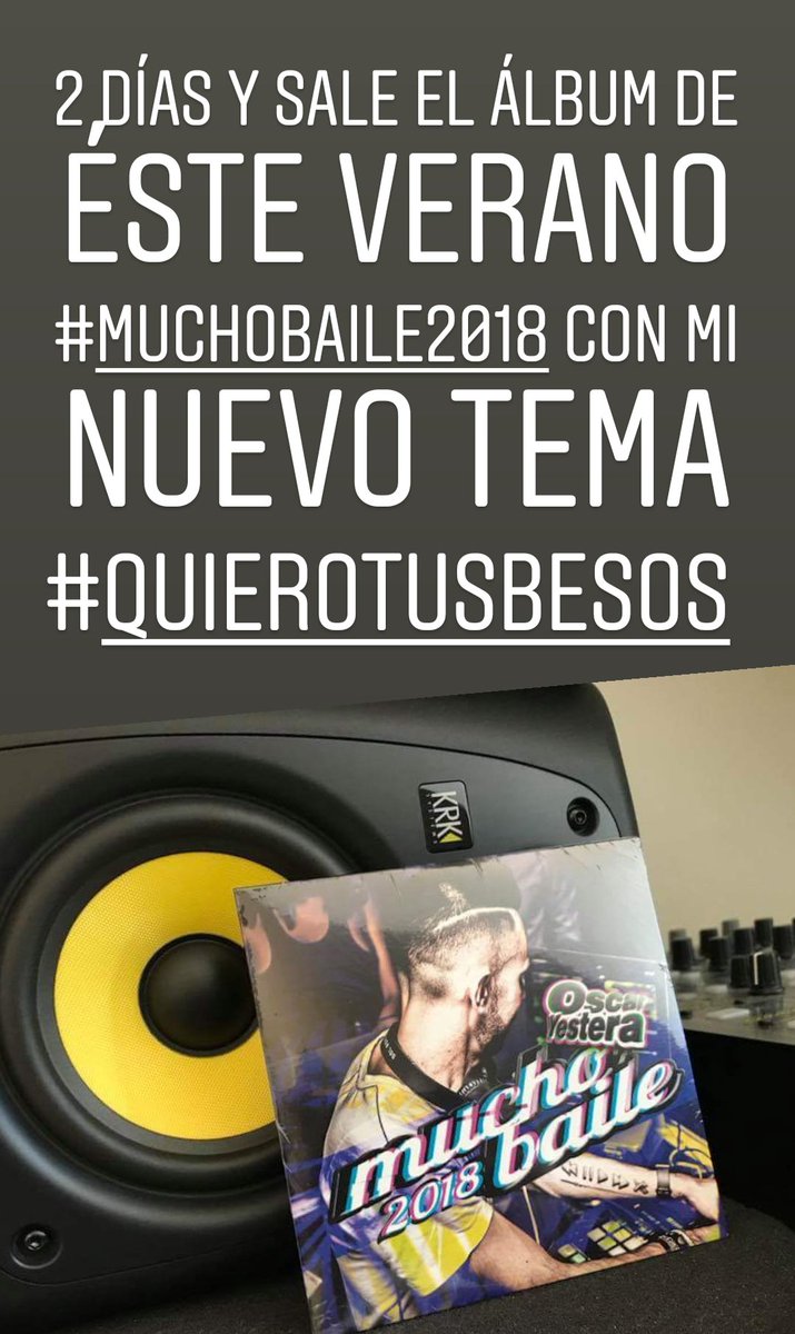 soyjosetena's tweet photo. #MuchoBaile2018 ya mismo está aquí!! 2 DÍAS
Incluye mi nuevo tema #QuieroTusBesos junto a #OscarYestera https://t.co/CsnvVzu060