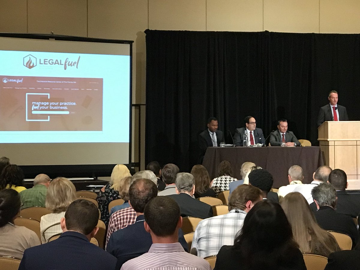 LegalFuel_FL's tweet photo. Closing out the day is our all-star panel on cyber crime trends impacting law firms #MyFloridaBar #TechCLE @FlaBizLaw @theflabar https://t.co/jVYNUSyVNX