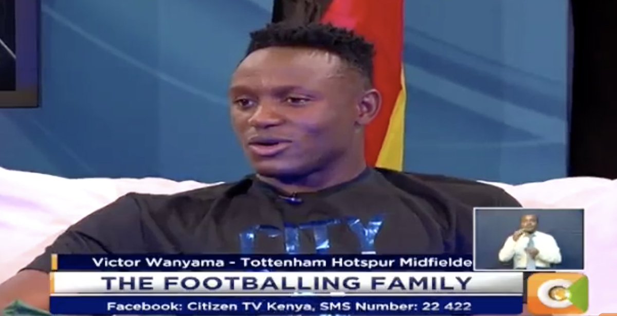 citizentvkenya's tweet photo. Jeff Koinange: Who is the naughtiest guy at Tottenham? 

Victor Wanyama: Dele Alli- He is a bit cheeky!  #JKLive https://t.co/Ql9s1aIKPJ