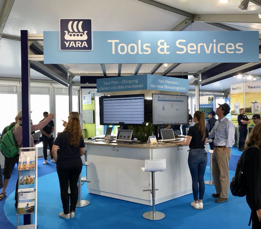 MarcoPoliteo's tweet photo. Today @feldtage🇩🇪 @Yara Stand! Too excited for #digitalfarming tools and services portfolio! https://t.co/fFSoOEn7vh