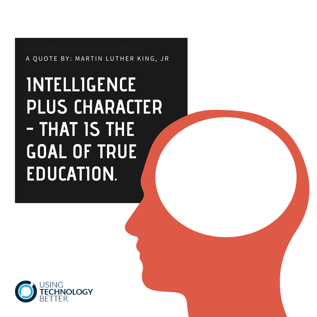 MikeReading's tweet image. Intelligence plus character - that is the goal of true education. #edchat #usetechbetter #lovemystudents #PublicSchoolProud #teachingismysuperpower #teacherproblems #teachergoals #iteach #whatisschool #kidsdeserveit