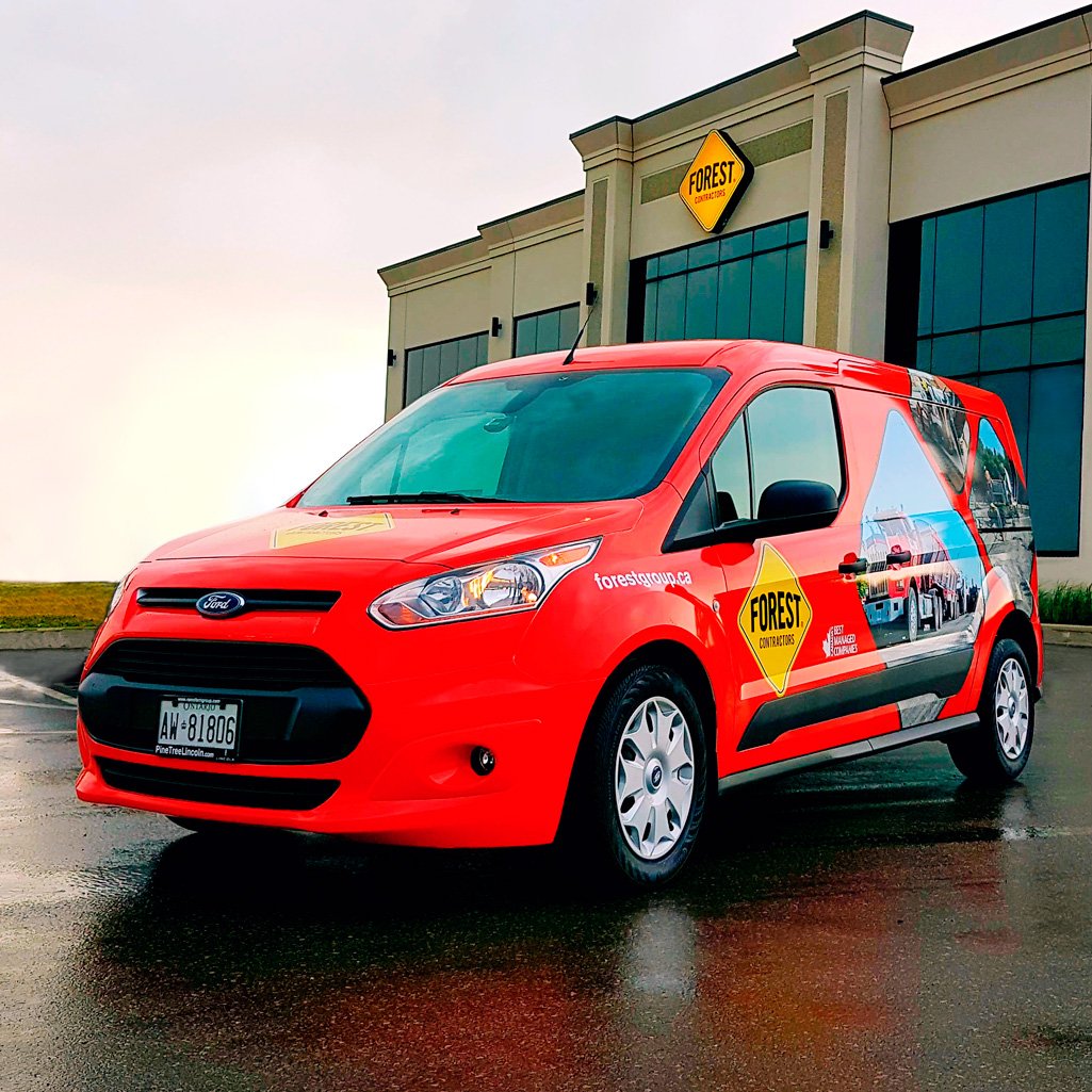 Our client Forest Contractors reached out to us to design the artwork for the vehicle wrap of their service trucks. See more projects we’ve completed for Forest Contractors and other respected companies at dolcemedia.ca.