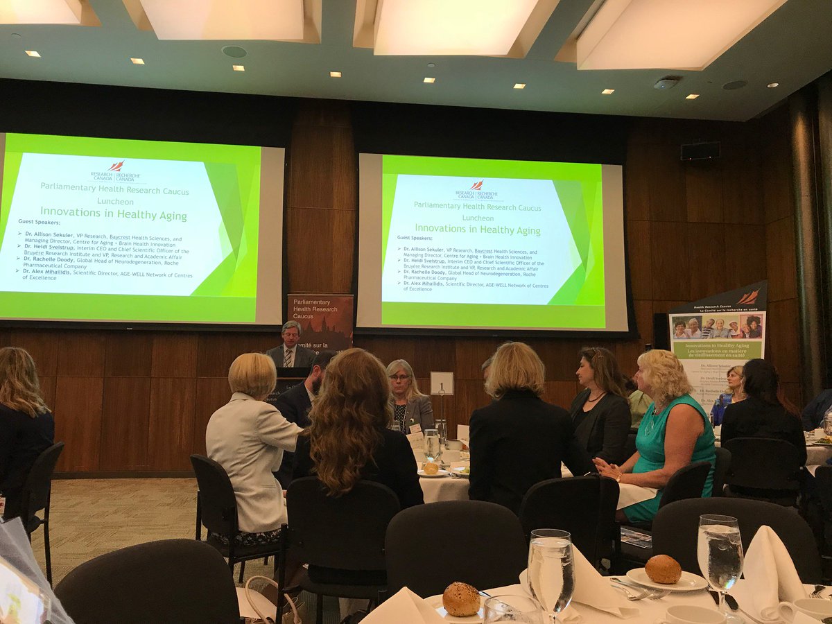 .<a href="/MIRAMcMaster/">MIRA McMaster</a> is in #Ottawa today with <a href="/clsa_elcv/">Canadian Longitudinal Study on Aging (CLSA)</a> for Research Canada's Annual General Meeting. Discussions include what's next in health research advocacy and innovations in #HealthyAging.