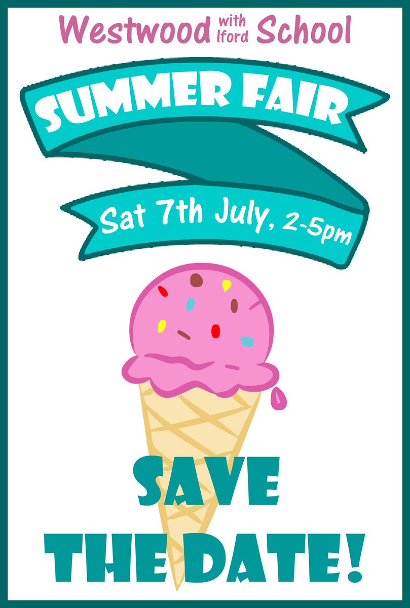 fowschool's tweet photo. A date for your diaries! Don't miss the @wwischool Summer Fair on Saturday 7th July - a great family day out and lots of fun to be had @WestwoodFolk @AvoncliffHamlet @LimpleyFolk @Newinnwestwood https://t.co/PU1jMu2Kao
