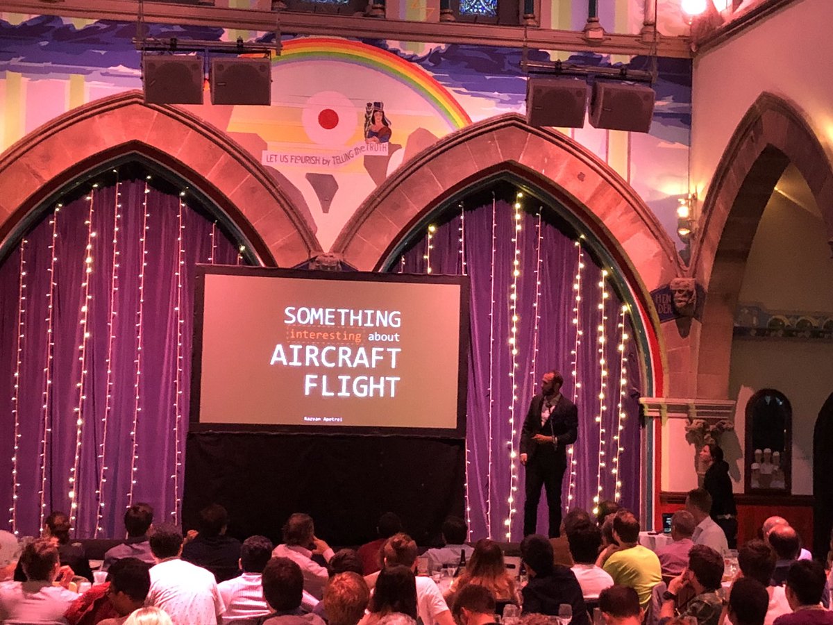 ECCM_ECFD2018's tweet image. “Interesting facts about aircraft flight” by Razvan Apetrei... will we ever feel safe flying again?! 🛫#ScienceSlam