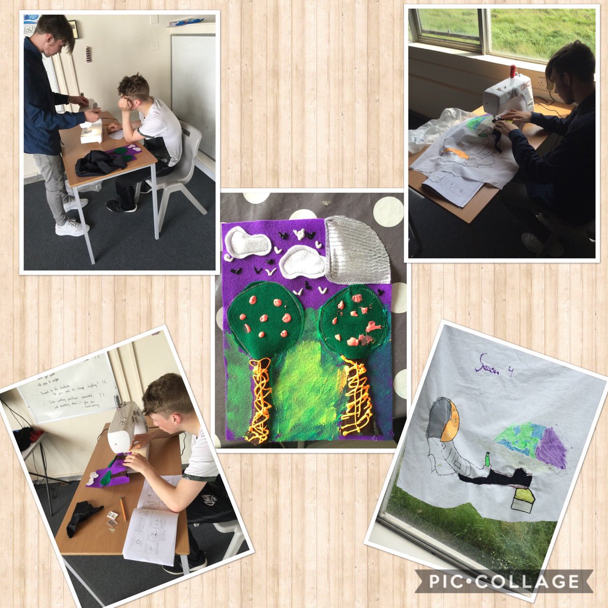 Seeing as it’s National Sewing Machine Day here’s a collage of our Key Stage 4 working on their creative craft award. #nationalsewingmachineday #keystage4 #creativecraft