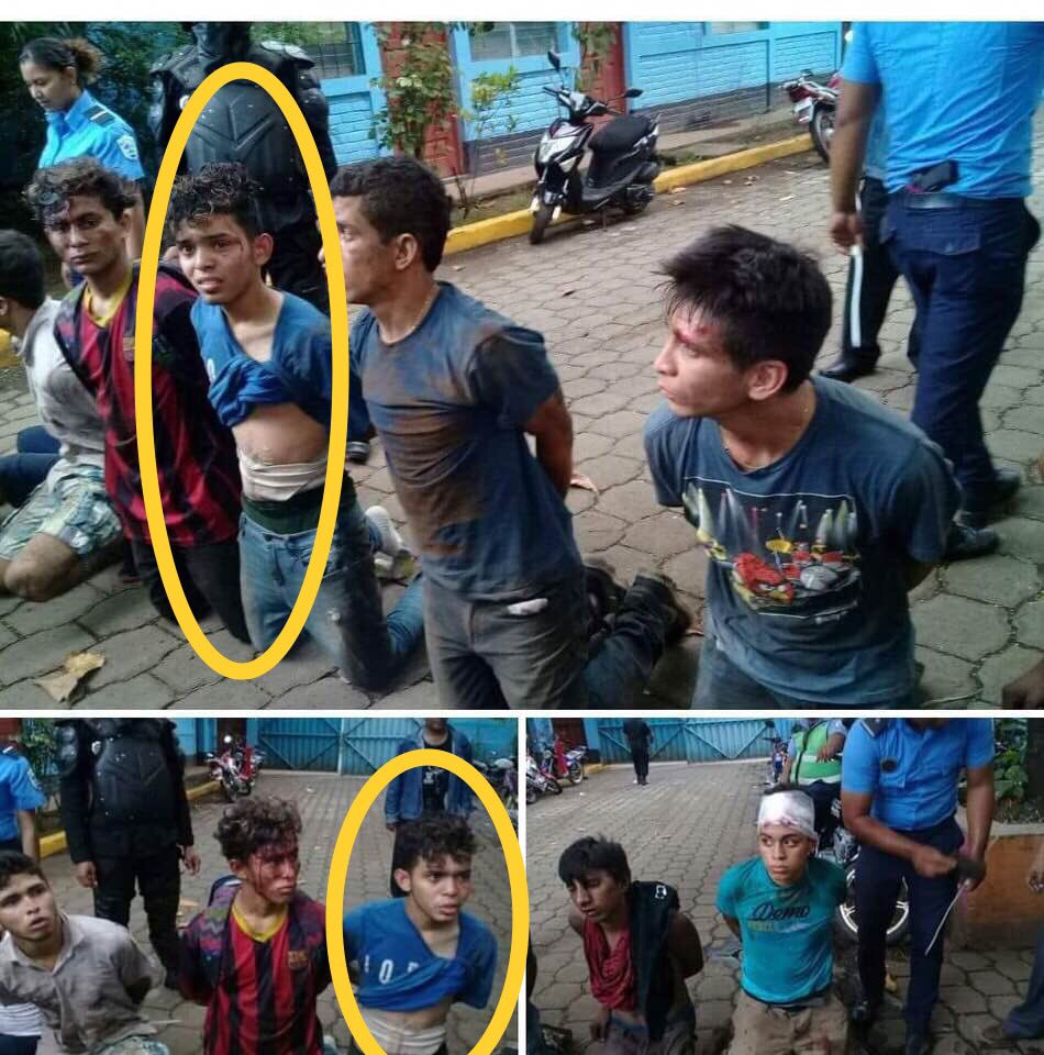 MayVenezolana's tweet photo. El menor del circulado en amarillo se llamaba Maycol Solis, ha aparecido muerto. El régimen genocida Ortega Murillo ha ordenado su muerte Hagámosla viral para q el mundo sepa q el régimen #OrtegaMurillo en complicidad con la policía (muchos vestidos d civil)además d paramilitares https://t.co/JkYX2o7bBa