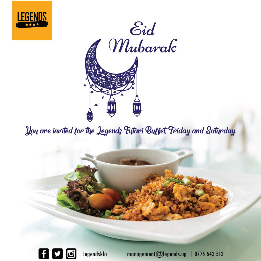 LegendsKla's tweet photo. Naye abatuze... 
Are we sending the helicopter to fetch the moon or what?

For us our Eid buffet menu is set for Friday and hopefully Saturday... 

So just in case you weren't invited for pilau by your Juma buddies- Legends is inviting you officially... #EIDBuffet #LegendsBuffet https://t.co/RVoCGb5jBX