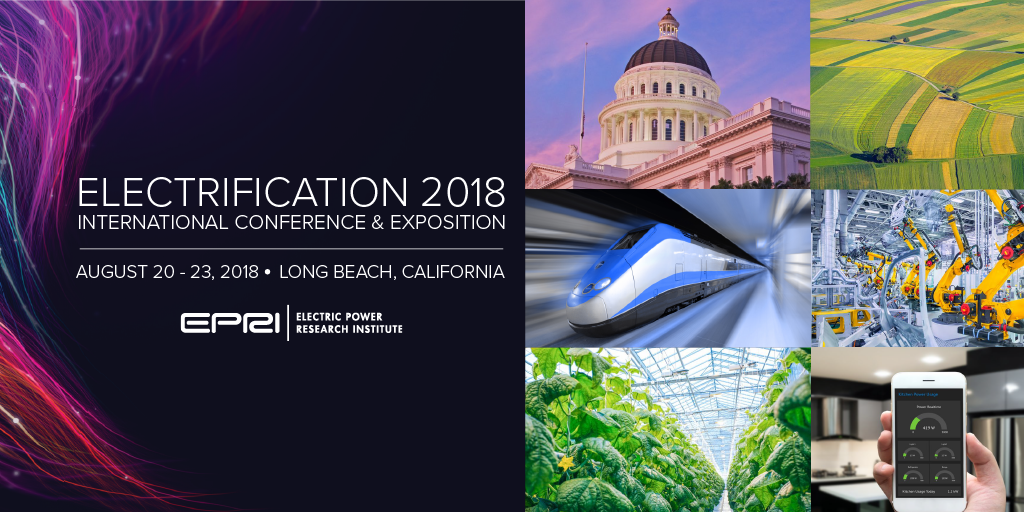 EPRINews's tweet photo. The #Electrification2018 conference features sessions on key trends in #ElectricTech.
See the full agenda and grab your ticket today: https://t.co/9YDI5l7nI1 https://t.co/M23pnsXRAA