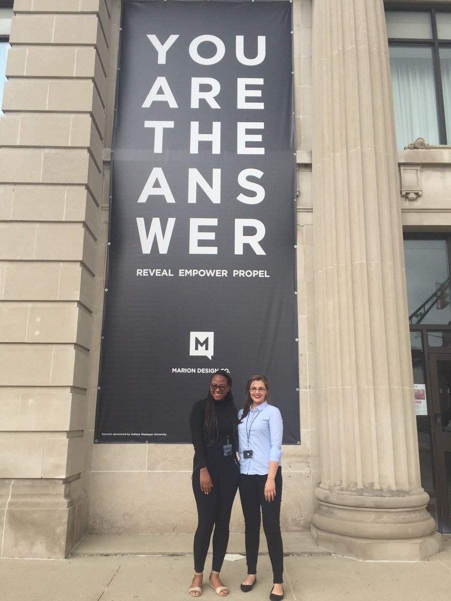 Meet Charissa Pierre and Grace Turner, two of our senior strategic communication majors interning at <a href="/mariondesignco/">Marion Design Co.</a>. They're working on a range of projects with and for the city, and gaining experience in marketing, placemaking, copywriting, social media and event planning.