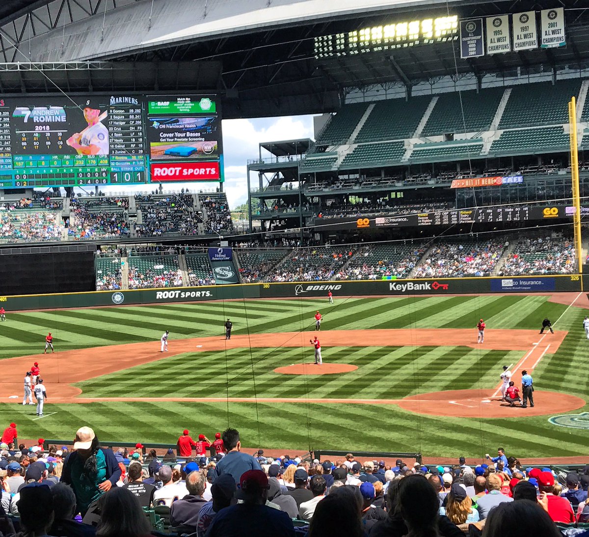 BillWixey's tweet photo. Mariners Fever! Catch it! #Mariners #MarinersFever #CatchIt #SafecoField #Seattle #GreatBaseball #FirstPlace #LeadingALWest #TheMarinersArePlayingHardball #IWannaSeeTheMs #HitItAgain #OldSkoolMarketingSlogans #HeyNow https://t.co/kzIbztC3fq