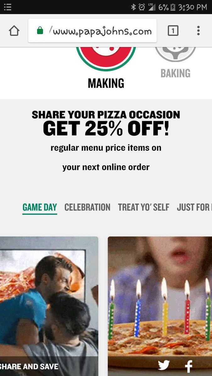 mobtv's tweet photo. @PapaJohns me and my wife  just ordered a pizza online we  were  happy until the order was complete we were  then asked to share and save and given different GIF options however we  couldn't identify with any of them there were no minorities only Caucasian options I'm offended . https://t.co/L6EZvmhLQZ