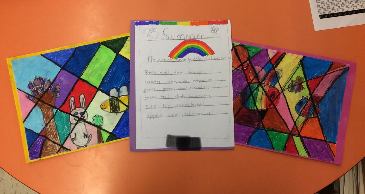 AlexKellar94's tweet photo. Started with a nature walk and the students were so inspired! This is just a snapshot of some of the AMAZING spring themed art and poems. #sd79learn https://t.co/qjA5Fe3qdI