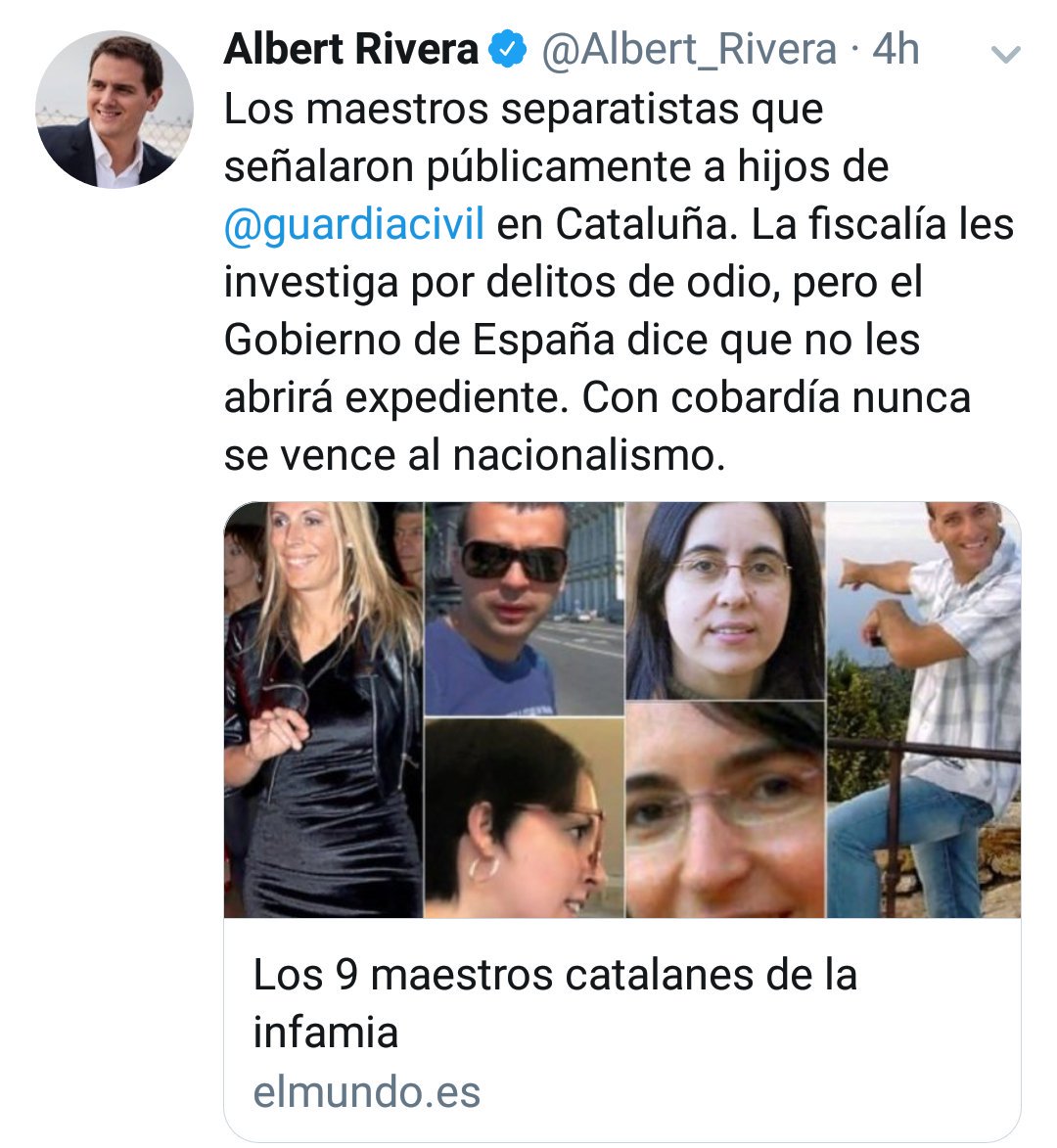 XSalaimartin's tweet photo. Ara que el jutge ha arxivat la causa dels "maestros separatistas", suposo que @Albert_Rivera haurà fet un tweet demanant perdó per les falses acusacions i per assenyalar públicament un grup de mestres innocents! Albert? Estàs aquí? Hola?  https://t.co/xySnsb4Zva https://t.co/dSEIPVriO0