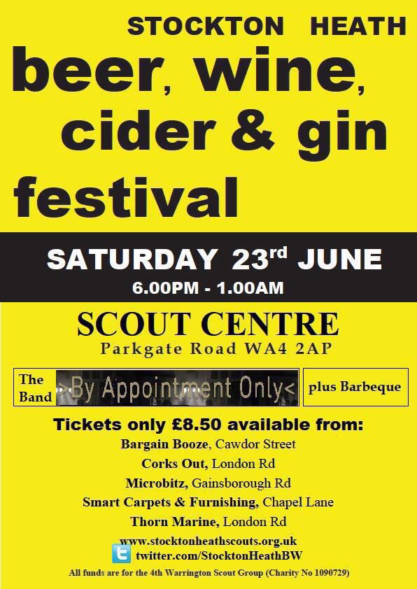 StocktonHeathBW's tweet photo. 10 days to go until the Stockton Heath Beer &amp; Wine Festival https://t.co/y4ruw4Shxb