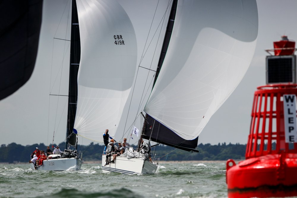 RORCRacing's tweet photo. Classic 'Cowes Week' conditions on the Solent saw French First 40.7 Pen Koent of Emmanuel Le Men and his crew from Val-Andrรฉ in northern Brittany victorious in @IRCrating Three.
Full press release via ๐๐ผ https://t.co/lkMA3WSbuh
#IRCEuros #CommodoresCup https://t.co/rl3evAlnM8