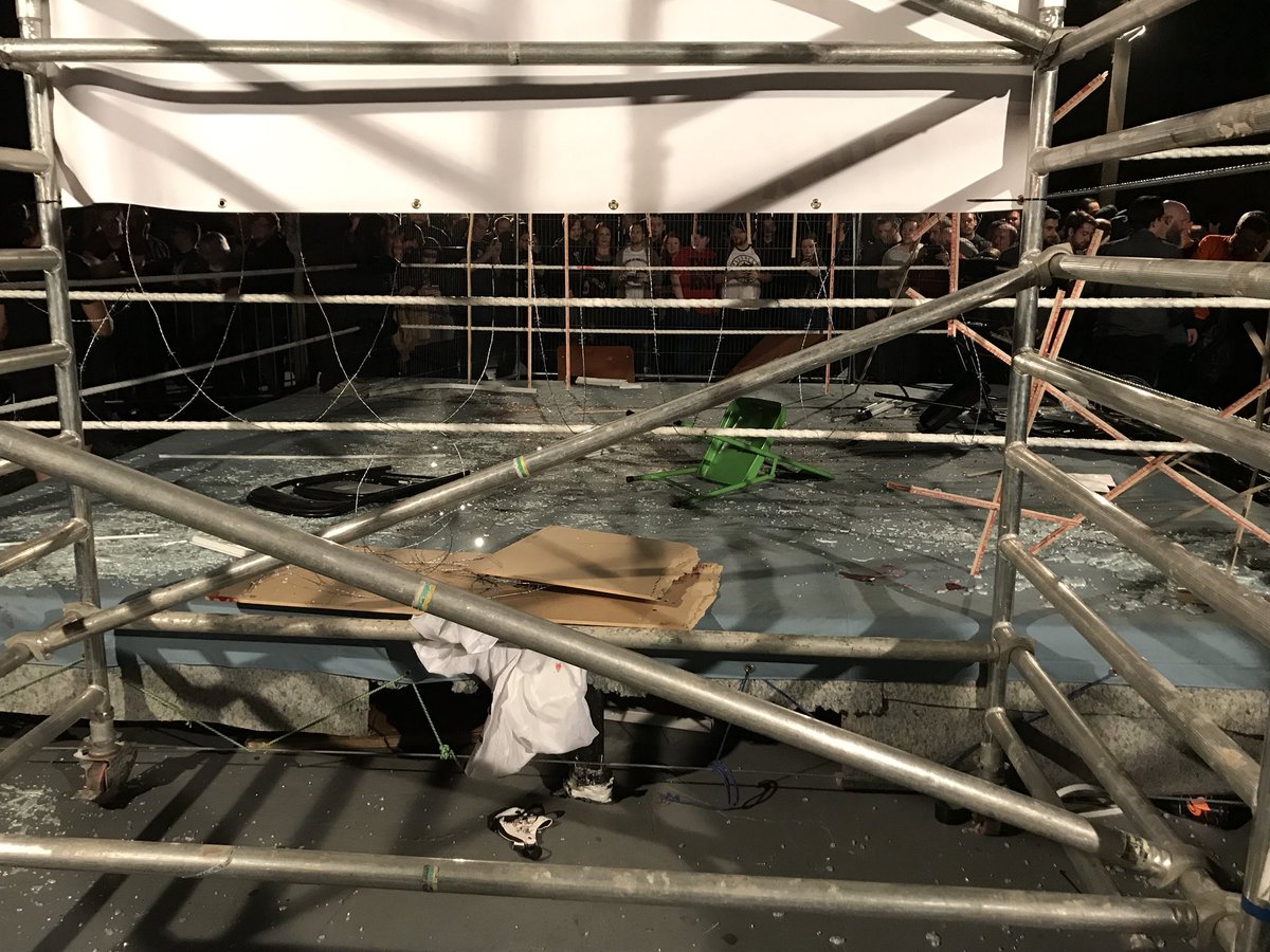 OmegaAcademyFL's tweet photo. #BloodyIcon Aftermath of what happened when I let @BackslideGenius @fistfullofglass and @Ginger_Ninja_MH run riot https://t.co/jOxAqrFkYI
