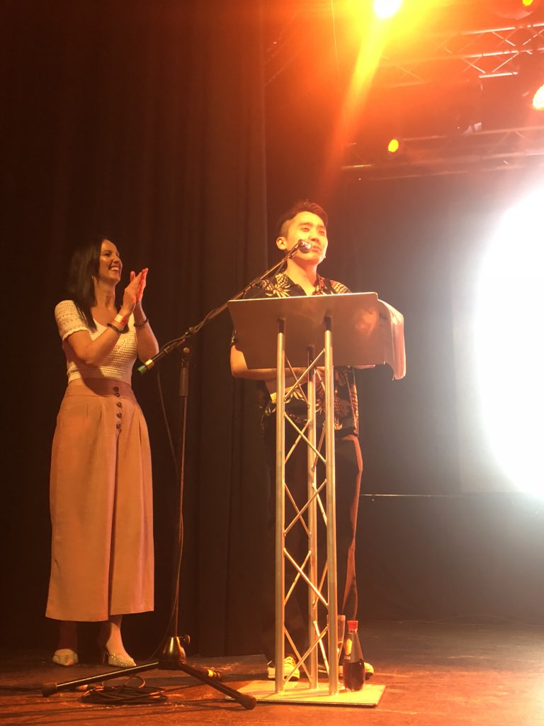 All the way from SOUTH KOREA winning our Barnacles Award AND £1000