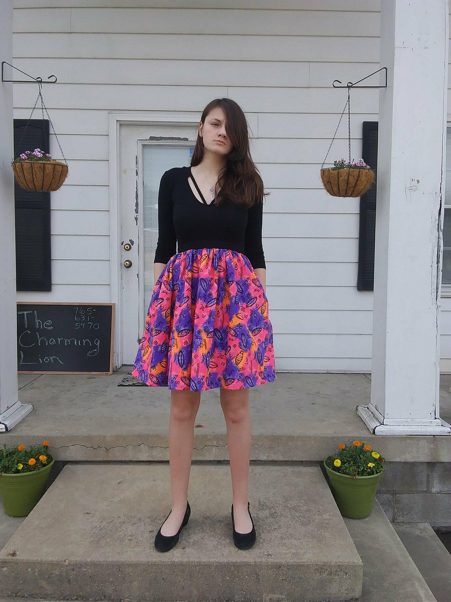 model_bailey's tweet photo. The Pride Skirt was handmade in Anderson, Indiana and is stylish and lightweight. It was made to represent the bisexual pride flag! Make it yours today or gift it to someone special! Happy pride month everyone!
#SmallBusiness #smallbiz #pridemonth #lgbtq #bisexual https://t.co/do5EqIxzzJ
