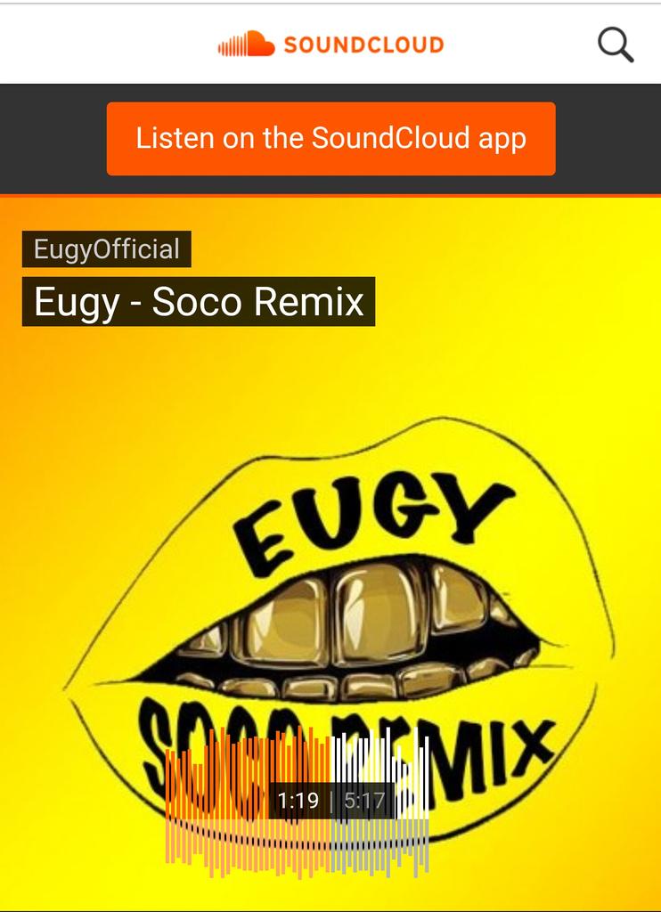 justshine515's tweet photo. Litty☇✔
@EugyOfficial
#SocoRemix https://t.co/cCpeYDYUjO
