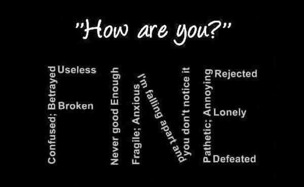 ShaunGrayBScHon's tweet photo. #mentalhealth
What do we really mean when we reply "fine" ? https://t.co/AFeGFh1mQE