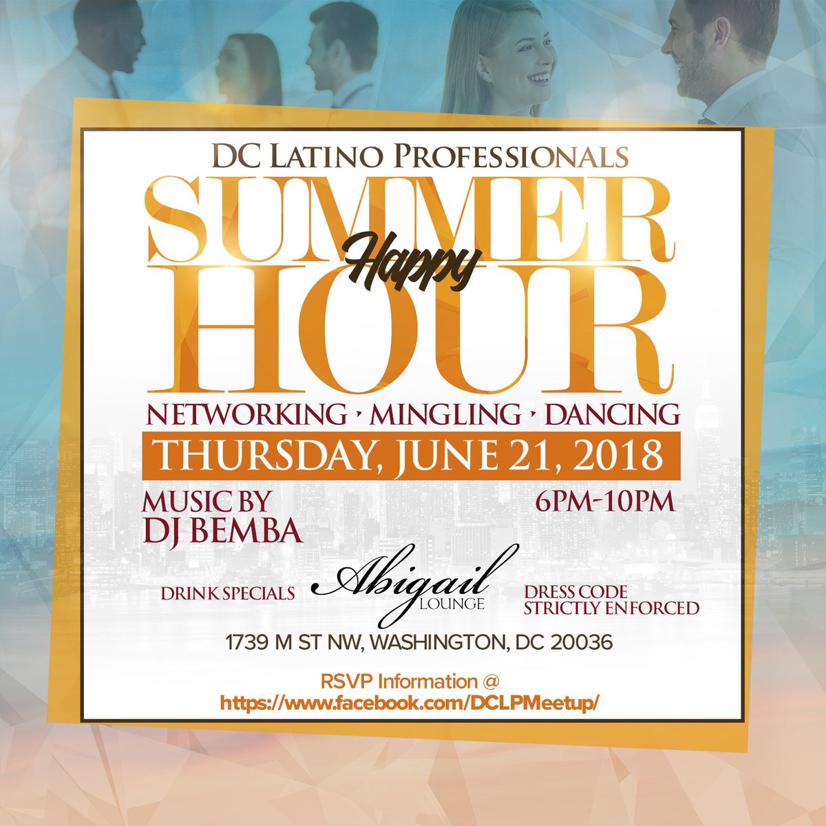 DCLatinoMeetup's tweet photo. Join Us on June 21st! Signup at https://t.co/7PSUwVnbhy #dclp #dclatinos #dmvlatinos #happyhour https://t.co/QTozAZ80f8