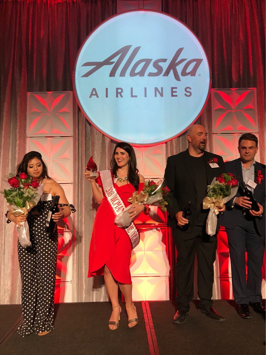 SeattleChamber's tweet photo. Congratulations to our VP of Events and Programs, Gabriella Buono, who is the Leukemia &amp; Lymphoma Society's Woman of the Year! 🎉 She and her team raised the most in 10 weeks for blood cancer research. We’re so proud to have you on our Chamber team! #mwoy2018 #fightbloodcancer https://t.co/0Cd1HkTuSs