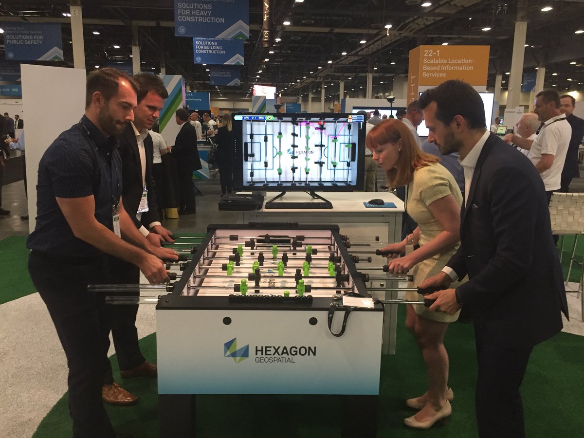 jaypongonis's tweet photo. #HxGNLIVE hard at work! @Nele_Coghe @HexGeospatial @HexagonAB https://t.co/5NtpwVe88A